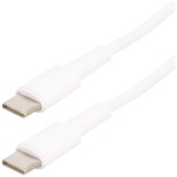 Cordon USB-C mâle  - USB-C mâle - 2.0 -  2 m - blanc