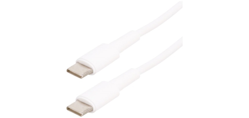 Cordon USB-C mâle  - USB-C mâle - 2.0 -  2 m - blanc