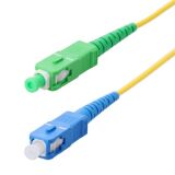 Cordon jarretières optiques SC-UPC mâle - SC/APC mâle - 2 m - jaune