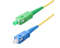 Cordon jarretières optiques SC-UPC mâle - SC/APC mâle - 2 m - jaune