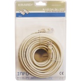 Cordon RJ 45 mâle à mâle - CAT.5E U/UTP - 20 m - gris