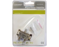 Répartiteur TV - SAT intérieur - 2 directions - gris