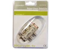 Répartiteur TV - SAT intérieur - 4 directions - gris