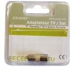 Adaptateur F/F - TV F 9.52 mm - gris
