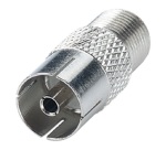 Adaptateur F/F - TV F 9.52 mm - gris
