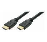 Cordon HDMI gold - A mâle à mâle - 3 m - noir