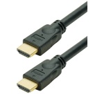 Cordon HDMI gold - A mâle à mâle - 5 m - noir