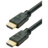 Cordon HDMI gold - A mâle à mâle - 5 m - noir