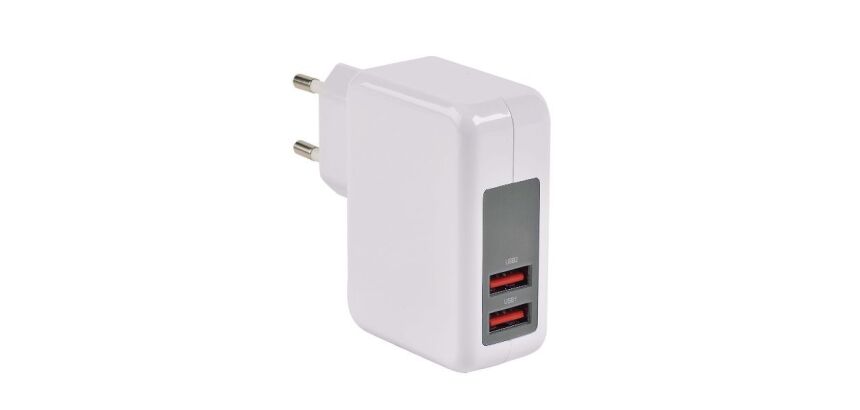 Chargeur 2 USB-A - 17W - 2P sur secteur - 8203