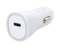 Chargeur allume-cigare - USB-C - 18W - blanc
