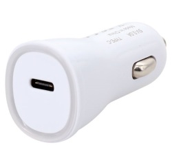 Chargeur allume-cigare - USB-C - 18W - blanc