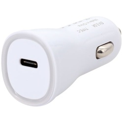 Chargeur allume-cigare - USB-C - 18W - blanc