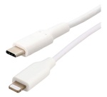Cordon USB-C mâle  - lightning mâle  - 2 m - blanc