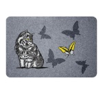 Tapis grattant floqués - Flock Estampes - 40 x 60 cm - motif chat