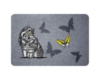 Tapis grattant floqués - Flock Estampes - 40 x 60 cm - motif chat