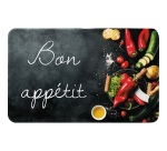 Tapis multi-usage - de cuisine - 50 x 80 cm - motif Bon Appetit