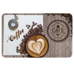 Tapis multi-usage - de cuisine - 50 x 80 cm - motif Coffee