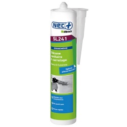Mastic silicone - sanitaire - anti-moisissures - 310 mL - transparent