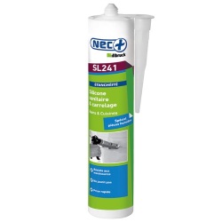 Mastic silicone - sanitaire - anti-moisissures - 310 mL - blanc