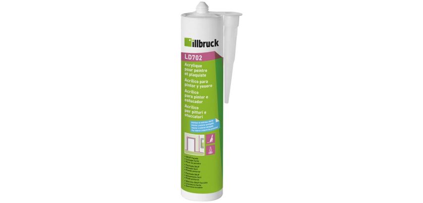 Mastic acrylique LD702 - intérieur - 310 mL - gris