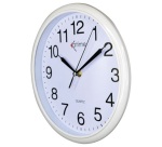 Pendule à quartz - murale - D : 26 cm - coloris assortis