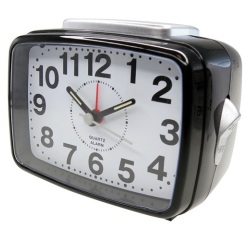 Réveil à quartz silencieux lumière + bip crescendo