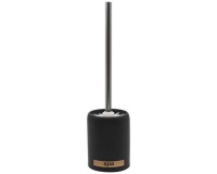 Brosse WC - avec support céramique - SPA Noir