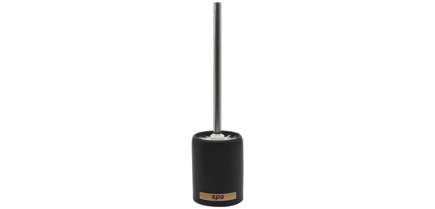 Brosse WC - avec support céramique - SPA Noir