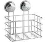 Etagère - panier de douche - à ventouse - acier chromé