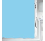 Rideau de douche - polyester - 180 x 200 cm - bleu