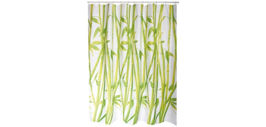 Rideau de douche - polyester - 180 x 200 cm - Bambou