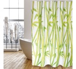 Rideau de douche - polyester - 180 x 200 cm - Bambou