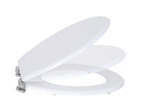 Abattant WC - MDF - charnières Zinc - frein de chute - easy clean - blanc