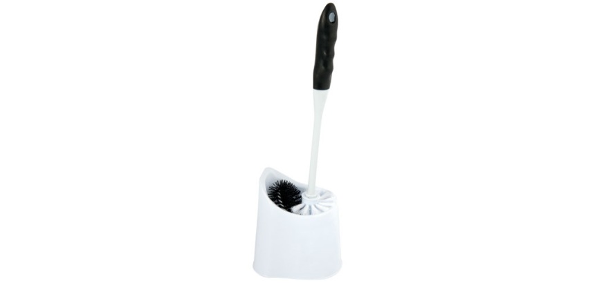 Porte - brosse WC - avec goupillon pour recoins