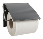 Porte rouleau - papier WC - mural - gris anthracite