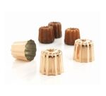 Lot de 3 moules à cannelés 5.5 cm en cuivre