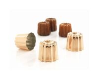 Lot de 3 moules à cannelés 5.5 cm en cuivre