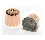 Lot de 3 moules à cannelés 5.5 cm en cuivre