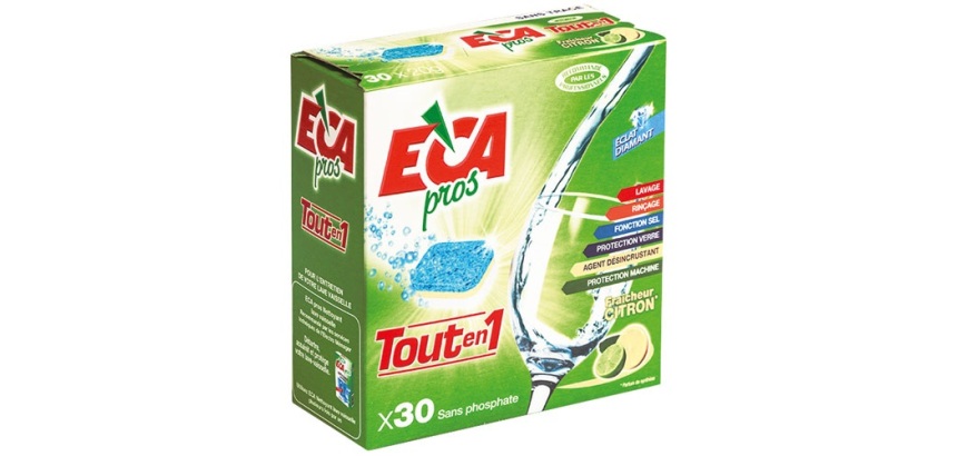 Pastilles lave-vaisselle - Tout-en-1 - parfum citron - lot de 30 de 20 gr