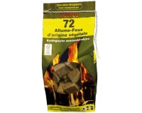 Allume-feu - écologique individuel - bois compressé - lot de 72