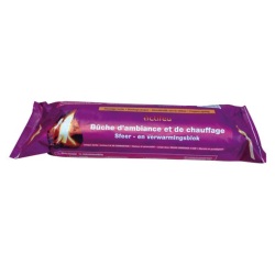 Bûche d'ambiance et de chauffage - 1.1 kg