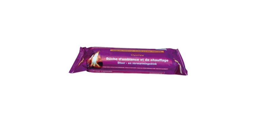 Bûche d'ambiance et de chauffage - 1.1 kg