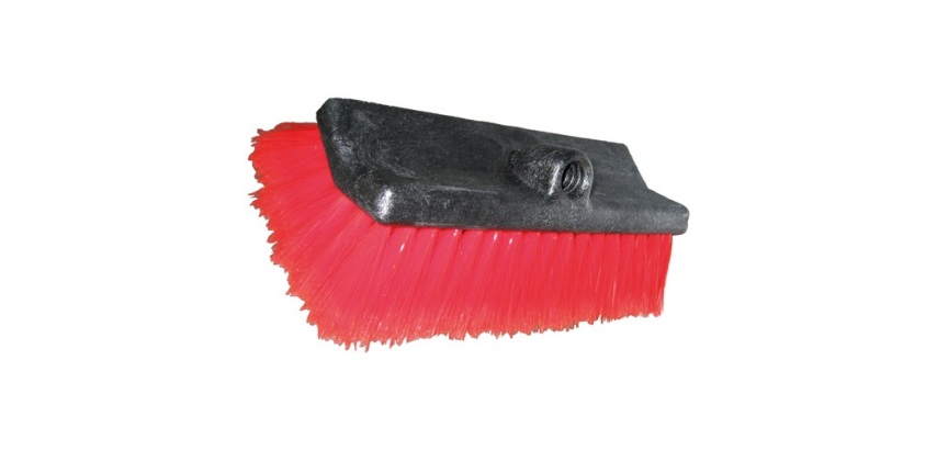 Brosse - bi-faces souple - 25 cm - rouge