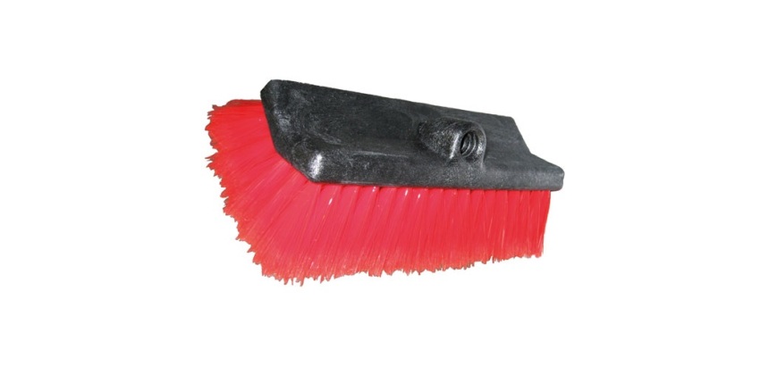 Brosse - bi-faces souple - 25 cm - rouge