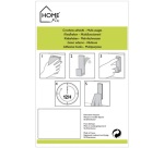 Grand crochet adhésif - blanc - lot de 2