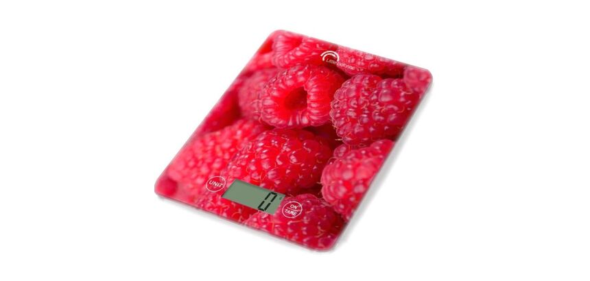 Balance de cuisine 5 kg Framboises - Slim - 8102