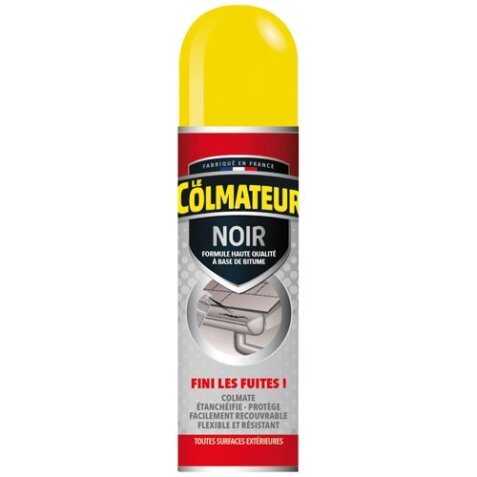 Colmateur bitume d'étanchéité spray noir 250 ml