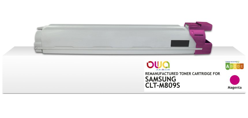 Toner remanufacturé OWA - standard - Magenta - pour SAMSUNG CLT-M809S/ELS
