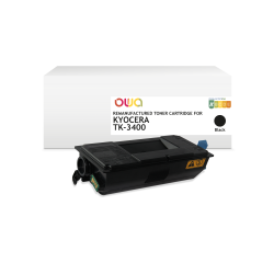 Toner remanufacturé OWA - standard - Noir - pour KYOCERA TK-3400