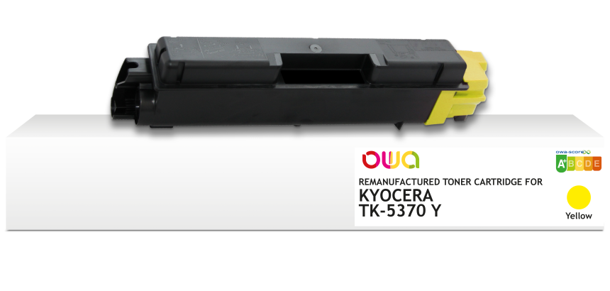 Toner remanufacturé OWA - standard - Jaune - pour KYOCERA TK-5370 Y